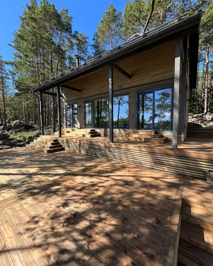 Färdigställt villabygge vid Kalkskär